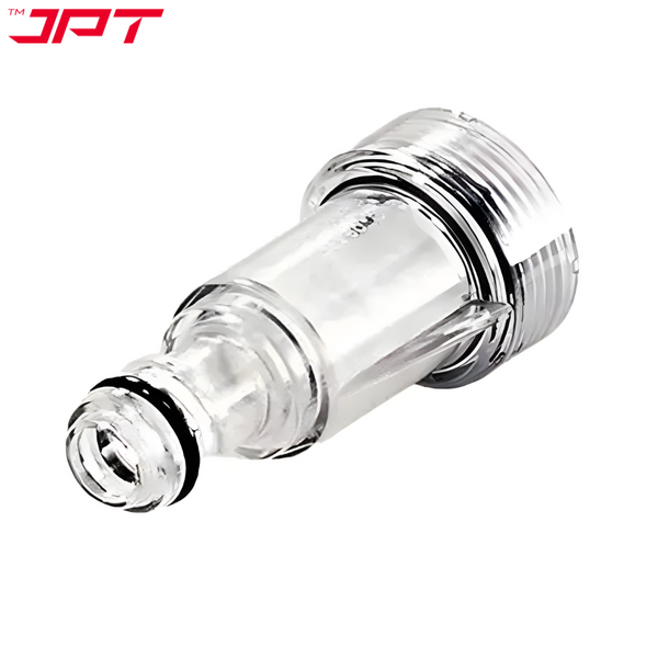 Buy now the JPT high pressure washer transparent inlet water filter compatible with StarQ, Vantro, Aimex, Shakti, ResQTech, Bosch online. Buy Now