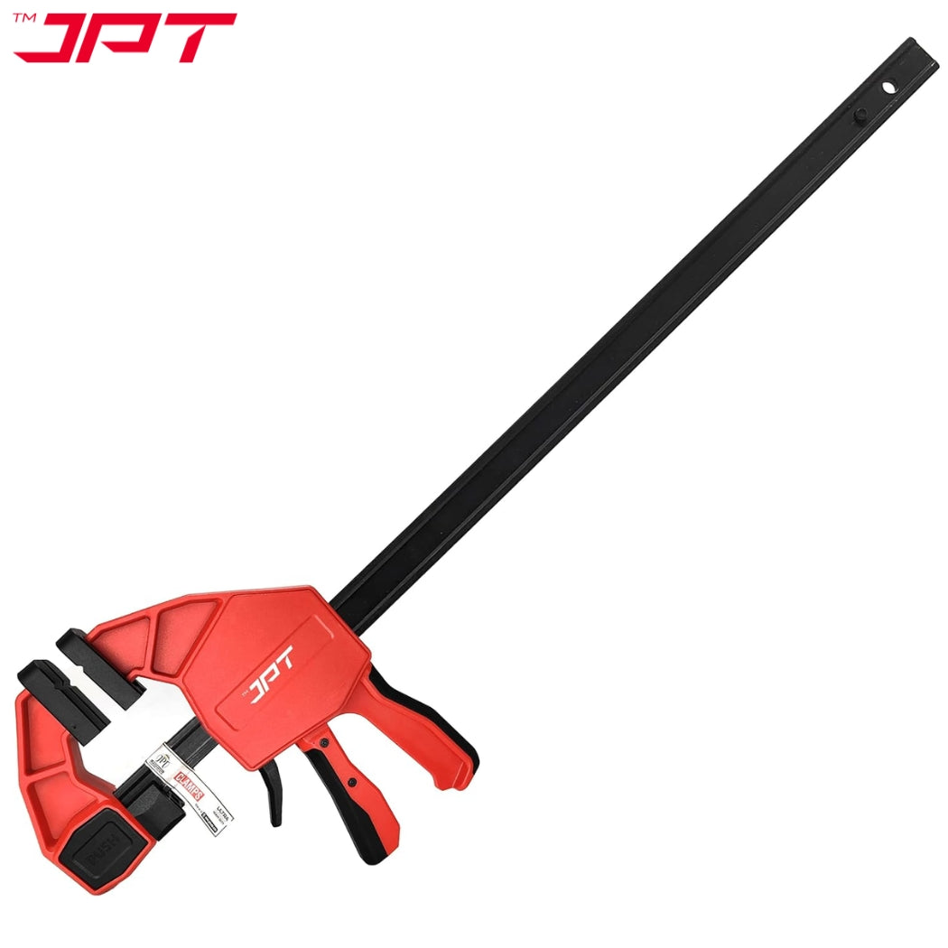 JPT Ultra Heavy-Duty 57-Inch Quick-Grip Bar Clamps | 1200mm Clamping Range | One-Handed Wood Clamps with Quick-Release Trigger | F-Clamp Set | 661 lbs Hold | Woodworking, Carpentry, DIY
