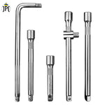 Buy JPT 5pcs 1/2" square drive socket wrench set for smooth and efficient DIY projects. This set includes T handle, L socket handle and 3 extension rod. Buy Now
