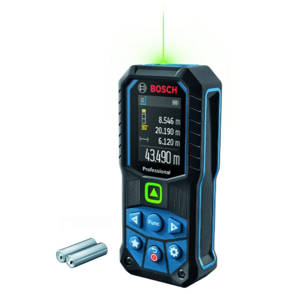 Buy now the Bosch GLM 50-23 G 50m range laser distance meter with green color backlit display at the lowest price online in India. Buy Now