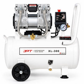 JPT 30L Oil Free Air Compressor | 1500W Portable Machine with Auto Cut-Off | Maintenance Free Heavy Duty Unit for Painting, Nailing, Garages & Pneumatic Applications