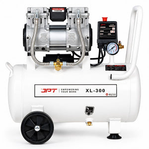 JPT 30L Oil Free Air Compressor | 1500W Portable Machine with Auto Cut-Off | Maintenance Free Heavy Duty Unit for Painting, Nailing, Garages & Pneumatic Applications