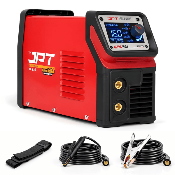 Buy JPT Ultra Heavy-Duty 160A MMA inverter welding machine with Lift TIG, digital control, and VRD safety. Smooth arc, reliable performance for workshops.