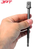 JPT 6-Piece Impact Socket Adapter Set | 3" and 6" lengths – 1/4", 3/8", and 1/2" hex shank | 65-150MM Extension Set for Impact Drivers & Power Drills
