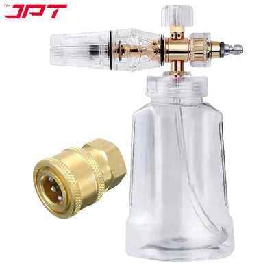 Buy the JPT heavy-duty transparent foam cannon with 1/4-Inch quick connector, featuring dense and thick foam with an adjustable foam sprayer and more. Buy Now