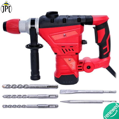 Grab the hgeavy-duty JPT 32mm rotary hammer breaker machine renewed, featuring 1500W, 4000rpm, 3800bpm, 4.5 J, 3 function modes all at just best price online.