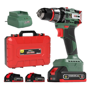 JPT Pro Series Brushless 21-volt Cordless Impact Drill Machine with 65N.m Torque | 1700 RPM Speed | 25+3 Gears | 2 Speed Modes | 3/8