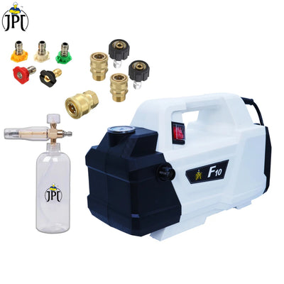 JPT Super Combo F10 Domestic High Pressure Car Washer | Five Multi Degree Nozzles | Two Outlet Quick Connector | Snow Foam Lance | Pressure Washer Coupler | All Premium Accessories Included