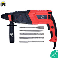 Grab the JPT 26mm Pro heavy-duty rotary hammer renewed at the best price. It features 1050W power, 200 RPM, 3 J impact energy, 4900 BPM, and more.