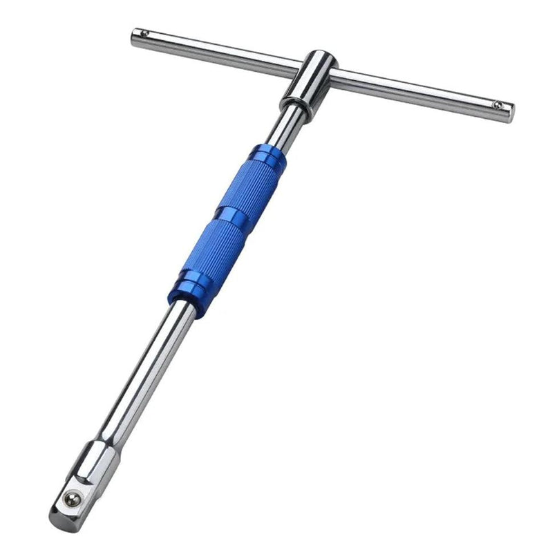 JPT 360° Rotation T Type Socket Wrench 1/2 (12.5mm) Detachable T-bar Spanner for Hex/Twelve Angle Socket Sleeve Tools