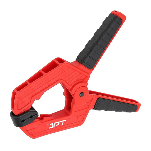 JPT 2.5 Inch Ultra Heavy-Duty Spring Clamp 66mm Wide Jaw | Reinforced Body with Hardened Steel Spring | 45° Rotating Pads | Strong Grip Woodworking & Carpentry Clamp for Workshop & DIY Use