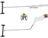 JPT 15" Dual-Function 4-Nozzle Undercarriage Cleaner,Surface Cleaner for Pressure Washer, with 3 Pieces Extension Wand
