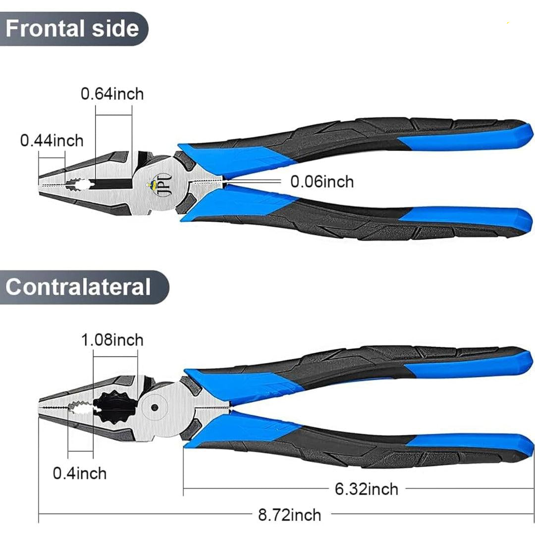 Buy now the JPT 8-inch heavy-duty high-leverage cutting plier  for clamping, twisting, and holding screws, as well as cutting soft metals. Buy Now