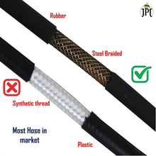 JPT Heavy Duty 8-Metre Pressure Washer Hose Pipe | American Standard M22 Thread with O-Ring Seals | Stand Upto 3000 PSI Pressure | Compatible with Many Pressure Washer Brand