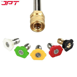 Buy now the JPT 5-piece 1/4" quick connect universal pressure washer nozzle tips with 1/4" quick connector combo at the lowest price online in India. Buy Now 