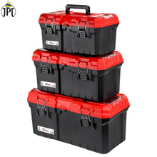 JPT Pro Series 22-Inch Heavy-Duty Plastic Tool Box with Comfortable Handle, Secure Clamp Locks, Dustproof & Moisture-Resistant Design for DIY, Home, and Professional Use