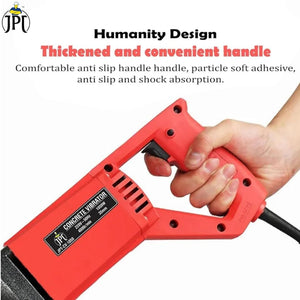 JPT Heavy Duty 1050-Watt Concrete Vibrator Machine | 10000 Vibrations Per Minute | 4000 RPM Speed | Pure Copper Winding Motor | 35mm Chuck | With 2-Metre Vibrator Needle Included