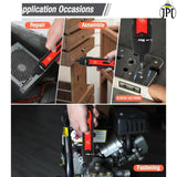 JPT 3.6V Powerfull Cordless Screwdriver Rechargeable Set with Li-ion Battery, 30 Bits & Extension Rod, 3 LED, 6 Adjustable Torque, Magnetic Hex Chuck, Mini Electric Screw driver Kit