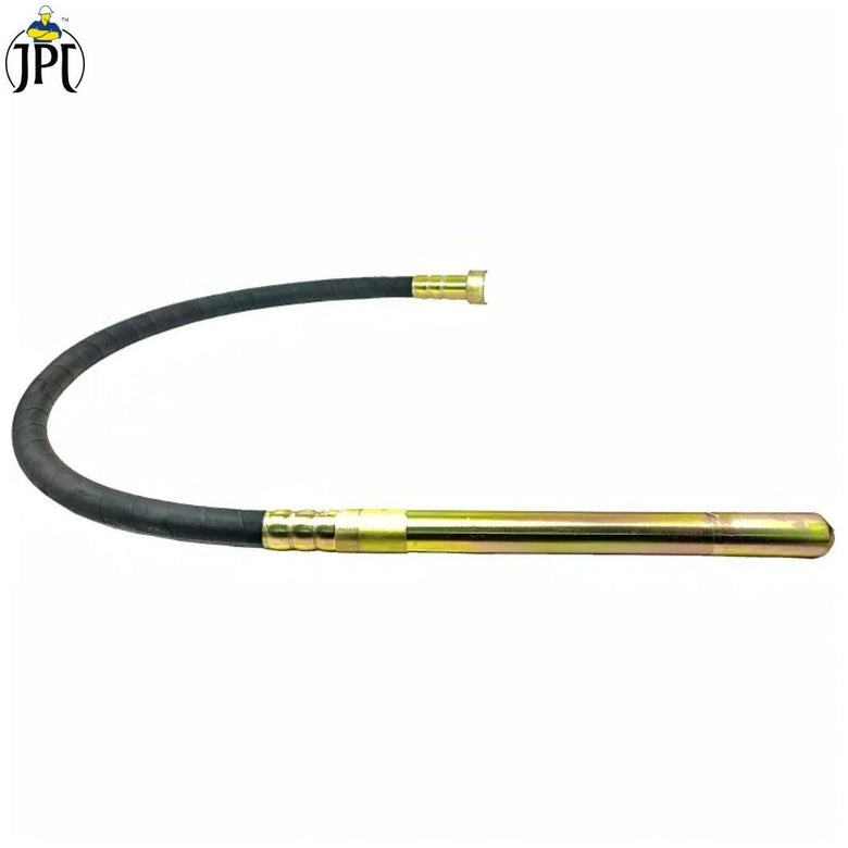 JPT Heavy Duty 2-Metre Flexible Concrete Vibrator Needle | 35 Mm Manganese Steel Tape | Double Steel Wire Braided | Powerful Vibration For Professional & DIY Concrete Contraction