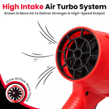 JPT Heavy-Duty 21V Cordless Jet Air Blower with 25,000 RPM motor, powerful 8m³/min airflow, copper winding & lightweight design for fast cleaning. Buy Now