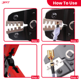 Buy JPT Wire Crimping Tool for professional ratcheting wire crimping tool with adjustable crimping force and interchangeable dies. Buy now at best price.