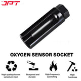 JPT Oxygen Sensor Socket 22mm (7/8 Inch) with Side Wire Cutout – Universal Oxygen Sensor Removal Tool, 1/2-Inch & 3/8-Inch Drive Compatible, Ideal for Most Cars, Trucks & SUVs