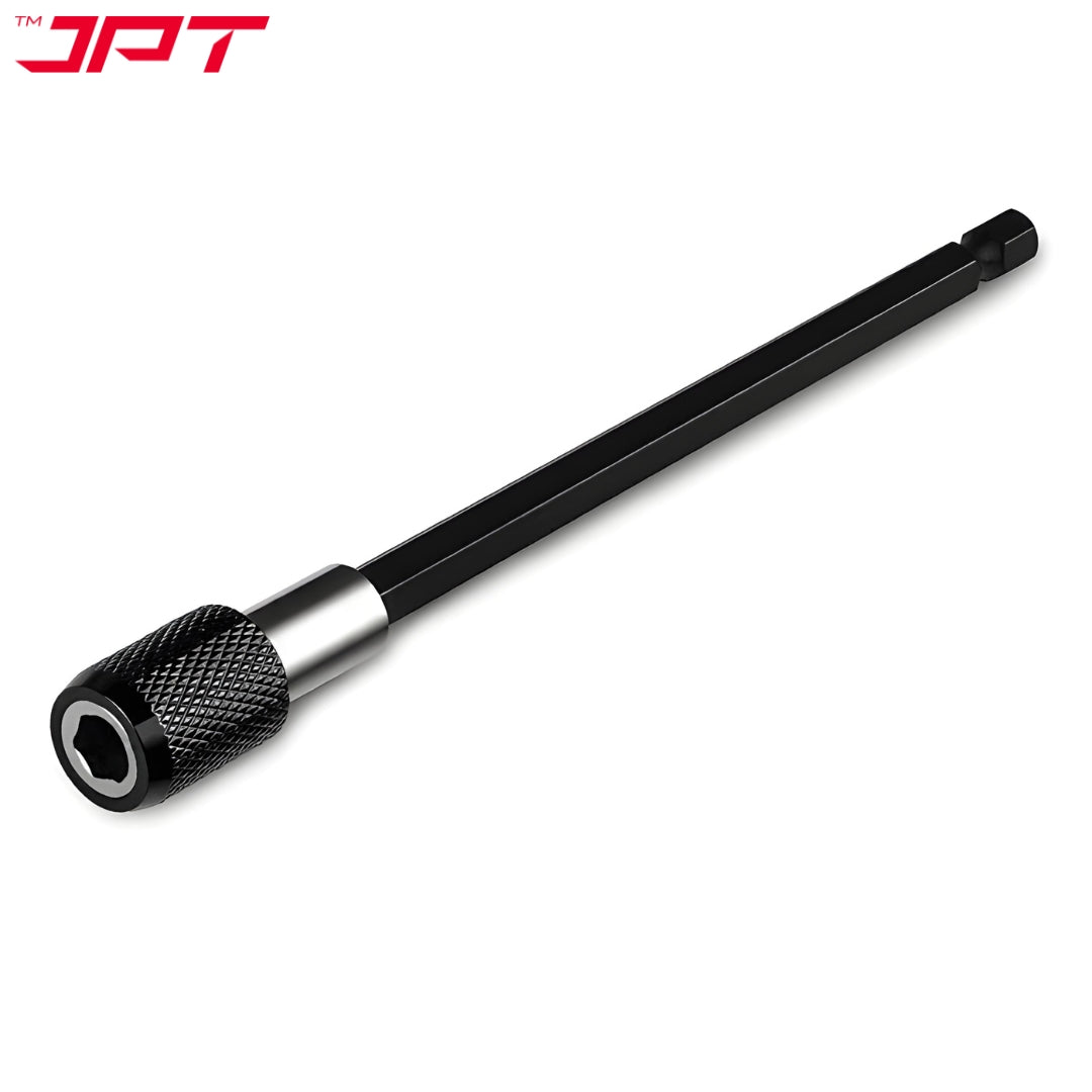 JPT 1/4-Inch Hex Shank Magnetic Bit Holder | Quick Release Screwdriver Extension Bar | 150MM Drill Bit Holder with Adjustable Collar for Impact Driver & Electric Drill