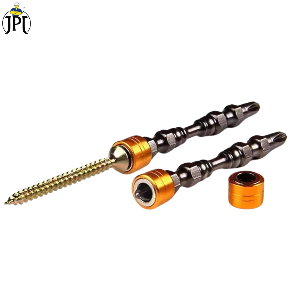 Buy the JPT PH2 double end super magnetic screwdriver bit set, featuring durable S2 steel with a 1/4" hex, anti-cam-out design, and strong magnetic properties.