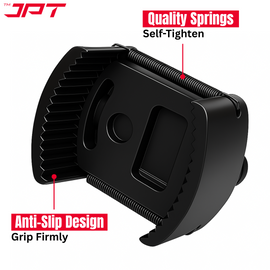 JPT Heavy-Duty Universal Adjustable Oil Filter Remover | 90-125mm Removal and Installation | Two Non Slip Serrated Jaws | 1/2" Drive Oil Filter Wrench for Easy Filter Removal