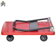 JPT Heavy Duty Small Folding Hand Trolley | 150 KG Weight Lifting Capacity | 360° Durable Swivel Wheels | Foldable Push Hand Cart For Loading And Storage | Clearance Sale 2024