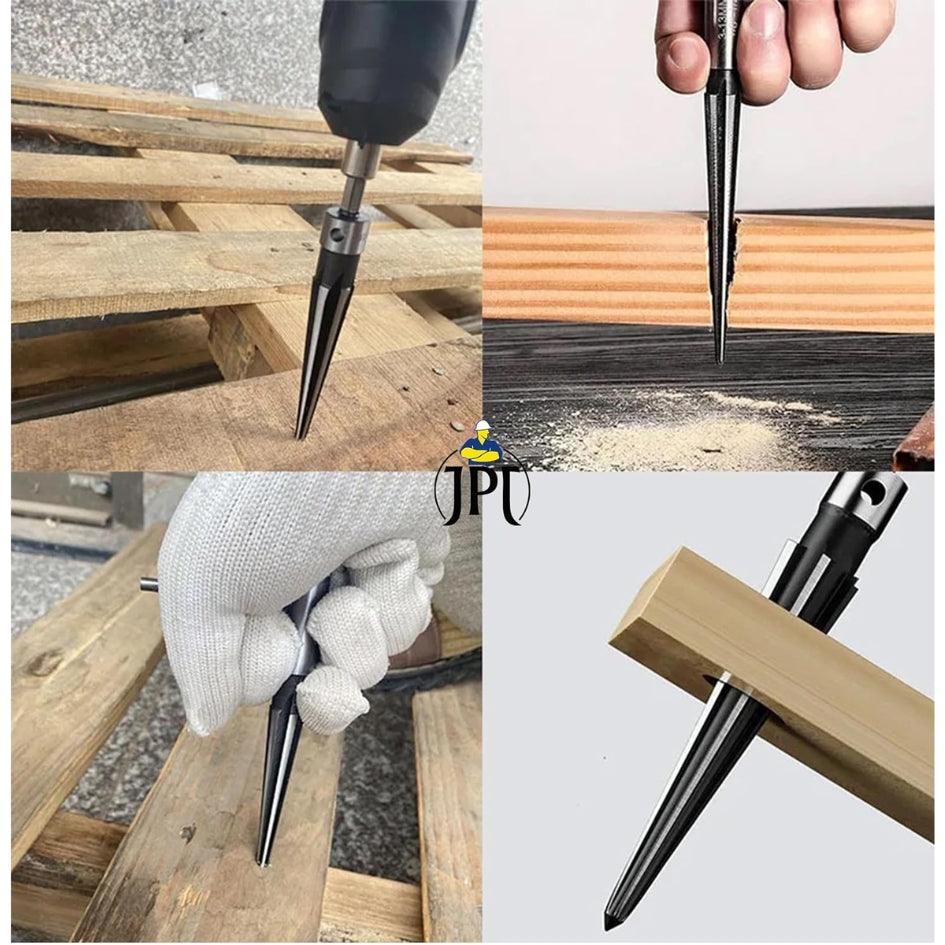 JPT T Handle Reamer, Tapered Straight Flute Handle Hole Pipe Reaming Tool