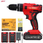 Get JPT 21v impact cordless drill machine at the best price online. This drill offer 28Nm torque, 1350rpm speed, 25+3 setting modes, and more features. Buy Now