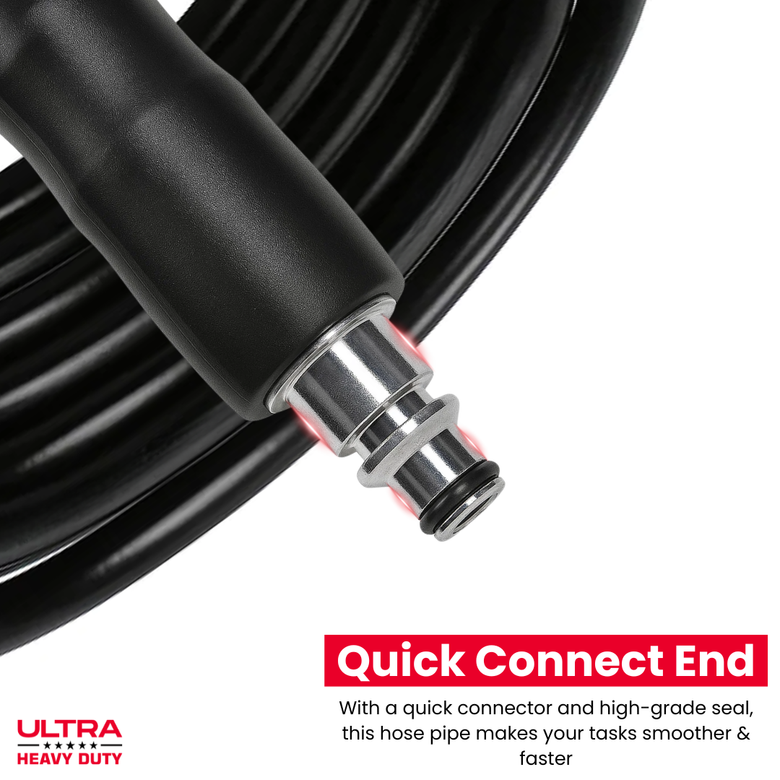 JPT Heavy Duty High Pressure Hose Pipe For Bosch Aqt Series (10 Meter), Black