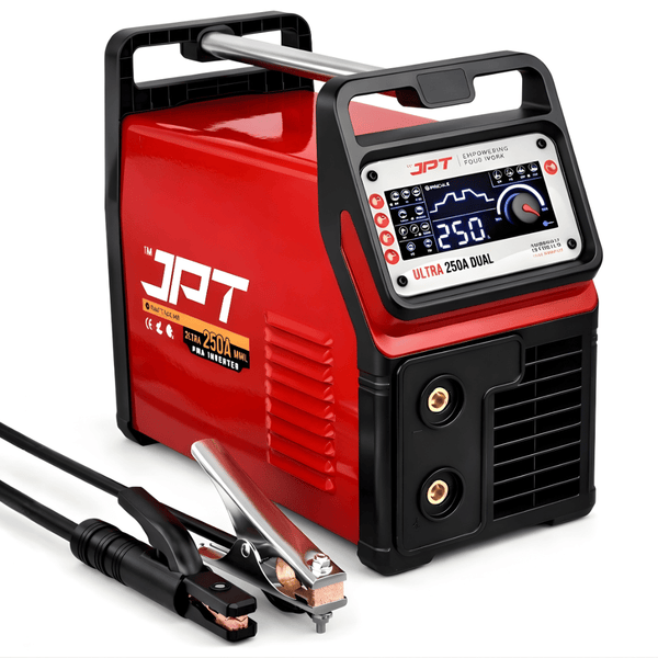 JPT 250A Ultra Heavy Duty Dual Phase ARC/MMA Inverter Welding Machine (220V / 380V) with Lift TIG, VRD, Hot Start, Arc Force, Anti-Stick & Digital Display