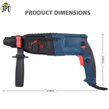 Pro-Cut PC-2601 Heavy Duty Rotary Hammer Drill Machine | 1050-watt Motor Power | 0-1100 RPM Speed | 26MM Deep Drilling | 4 Functions Modes | Rerverse & Forward Mode | Clearance Sale 2024