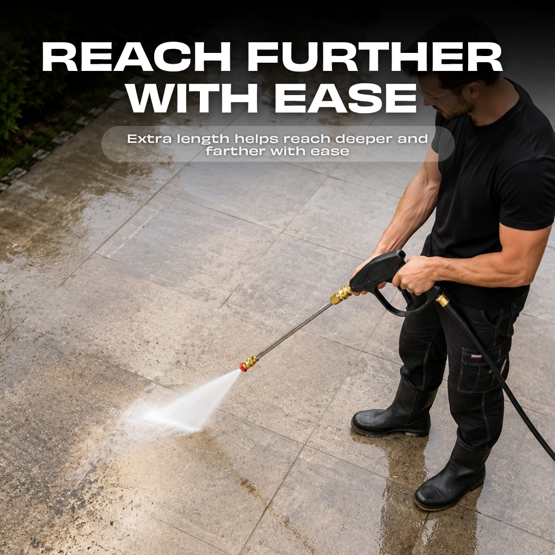 JPT 15-Inch High Pressure Washer Extension Rod / Wand With 1/4-Inch Quick Connector