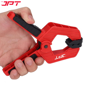 JPT 3 Inch Ultra Heavy-Duty Spring Clamp 80mm Wide Jaw | Reinforced Body with Hardened Steel Spring | 45° Rotating Pads | Strong Grip Woodworking & Carpentry Clamp for Workshop & DIY Use