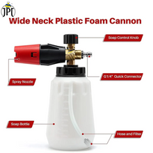 JPT Combo Pro Foam Cannon/Snow Lance 1.1mm Orifice Inside and Adapter for Karcher Pressure Washer 