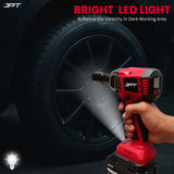 Buy JPT 21V 400nm heavy-duty cordless impact wrench at best price, featuring strong brushless motor, high rotational speed, smart display with pannel and more.