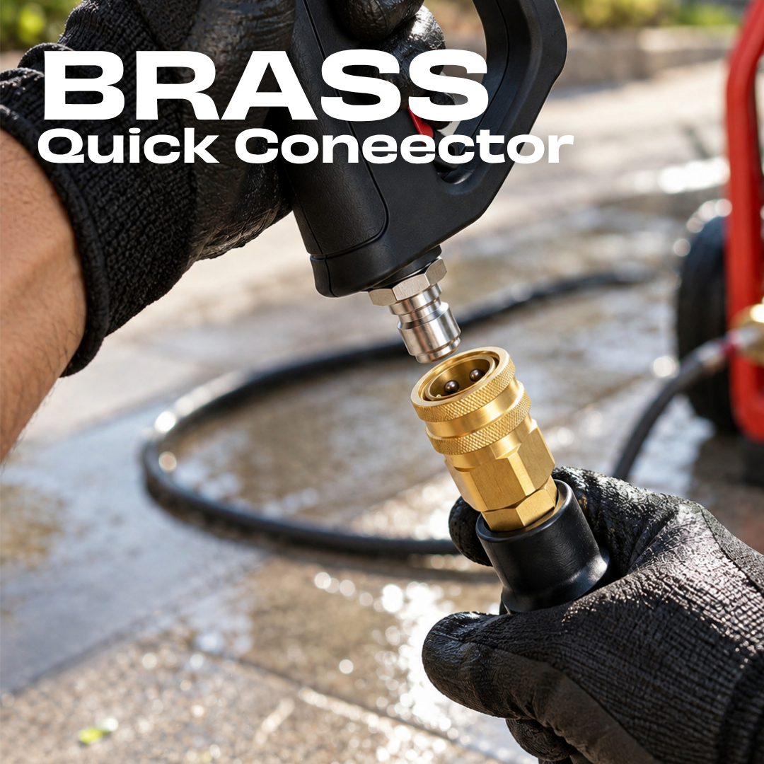 JPT 15Mtr Ultra Heavy Duty Commercial Pressure Washer Hose, 3/8" QC System| 660 Bar Burst Pressure • PVC + PE Reinforced Braid • Kink-Resistant • Commercial Grade • Commercial Replacement Hose Pipe