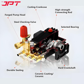 Buy now the JPT Pro Series 3.7HPC commercial high pressure washer featuring, 250 bar power, 2655psi pressure, 16 l min water flow, and much more at best price.