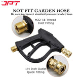 Buy the JPT heavy-duty universal high pressure water gun, featuring 300 bar power, 4350 psi pressure, adjustable nozzle, and more, all at the lowest price.