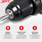 Buy now the JPT Pro Series 12v brushless drill machine, featuring heavy-duty performance, high torque & rpm in compact & light weight design all at best price.