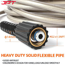 Buy now the JPT 15MTR super flexible pressure washer hose pipe, featuring durable construction, outstanding flexibility, compatible all pressure washers brand