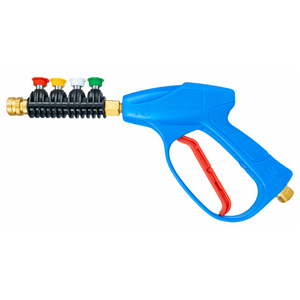 JPT Heavy-Duty High Pressure Washer Gun with 4 Nozzle Tips | Max. 300 Bar Power | Max. 3000 PSI Pressure | Lock Trigger for Safety | 1/4-Inch Quick Connector included