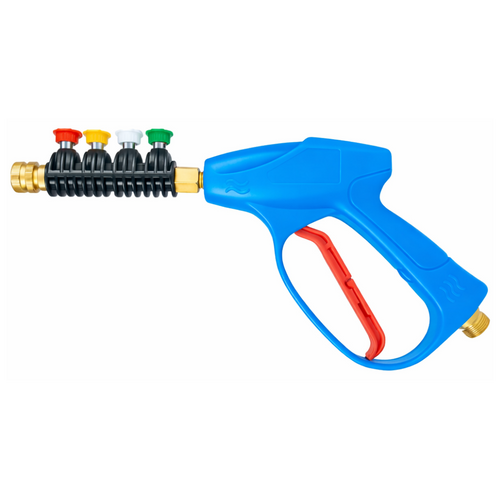 JPT Heavy-Duty High Pressure Washer Gun with 4 Nozzle Tips | Max. 300 Bar Power | Max. 3000 PSI Pressure | Lock Trigger for Safety | 1/4-Inch Quick Connector included