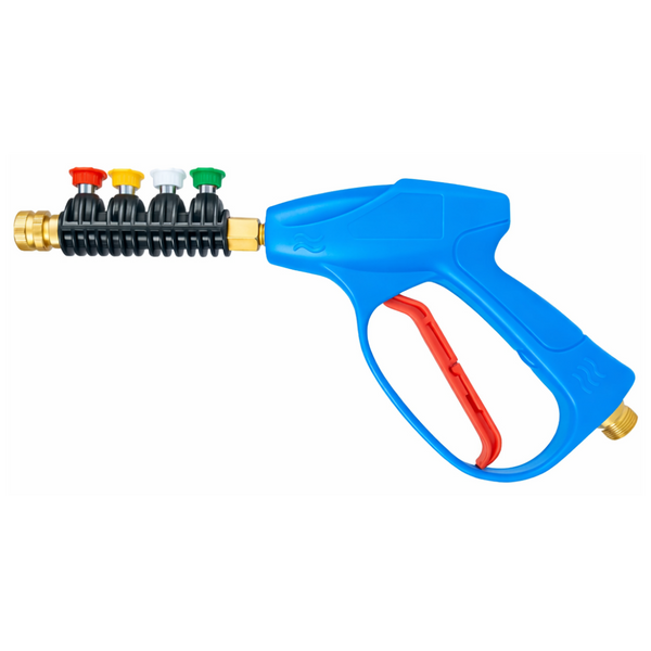 JPT Heavy-Duty High Pressure Washer Gun with 4 Nozzle Tips | Max. 300 Bar Power | Max. 3000 PSI Pressure | Lock Trigger for Safety | 1/4-Inch Quick Connector included
