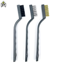 Buy JPT heavy-duty 3-piece wire brush set – brass, nylon, & stainless steel brushes for different cleaning. This set is perfect for rust, grime, & delicate surfaces.