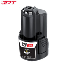 Buy the JPT 12V 2000mAh power tool battery, the perfect replacement to complete your work with more power and efficiency. Compatible with Bosch GBA 12V.