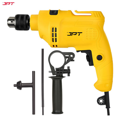 JPT Heavy-Duty Electric Drill Machine | 13MM Chuck | 650W Motor | 3000RPM Speed | 12-Speed Selection | Drilling & Impacting Modes | Forward & Reverse | Auto-Lock Button | Drill Machine for Masonry, Steel & Wood Drilling